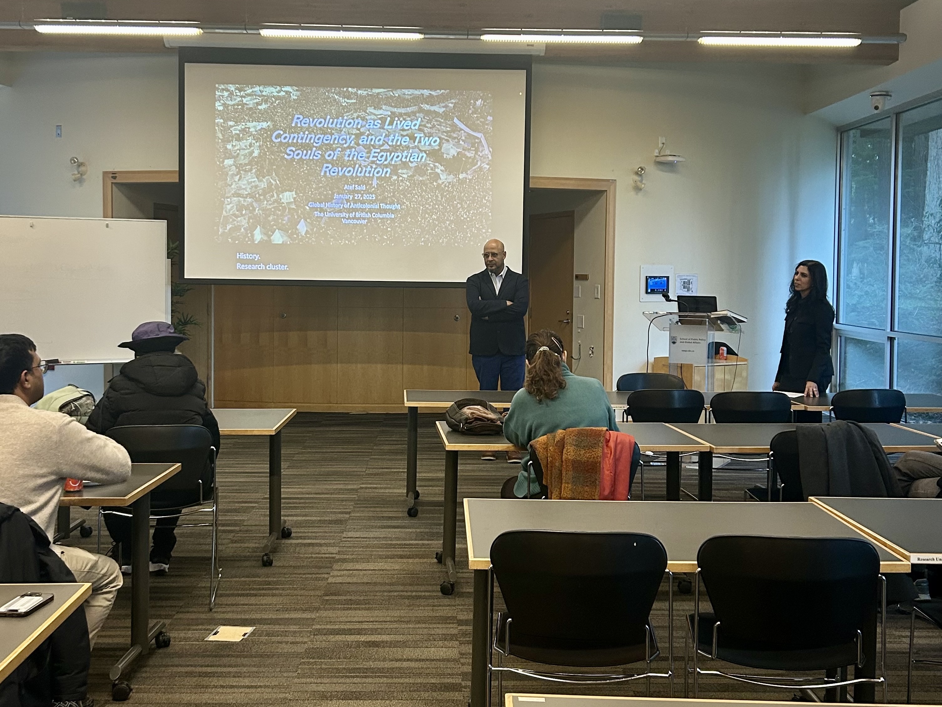 Dr. Atef Said taking audience questions