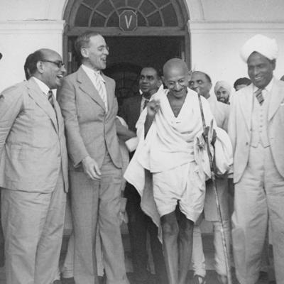 Gandhi and Sir Stafford Cripps, in Ontario on March 3, 1942